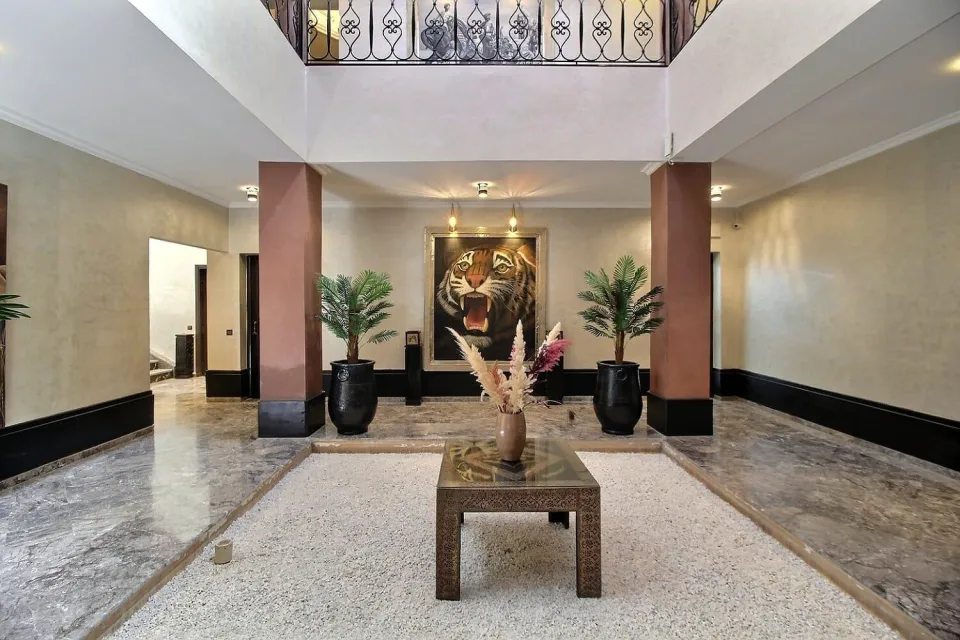Marble entrance hall of the palace